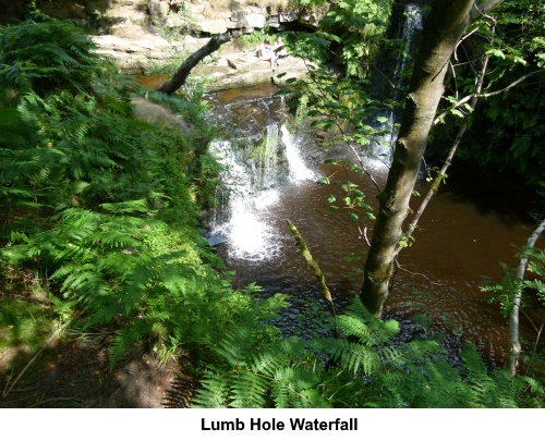 Lumb Hole waterfall.