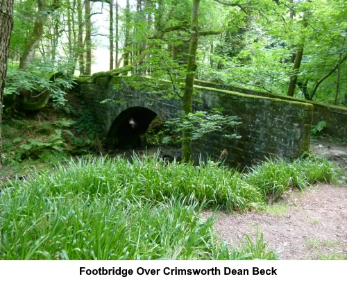 Footbridge over Crimsworth Dean Beck