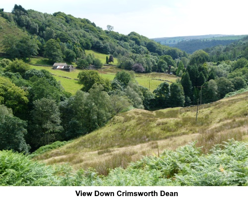 View down Crimsworth Dean.