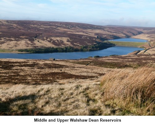 Middle and Upper Walshaw Reservoirs