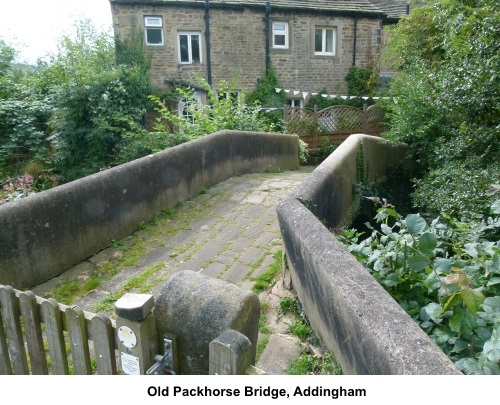 Old packhorse bridge Addingham