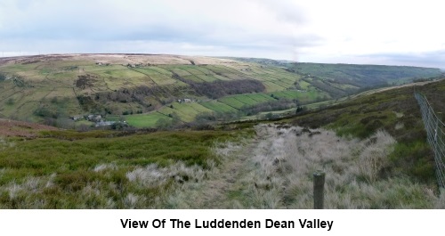 View of the Luddenden Dean valley