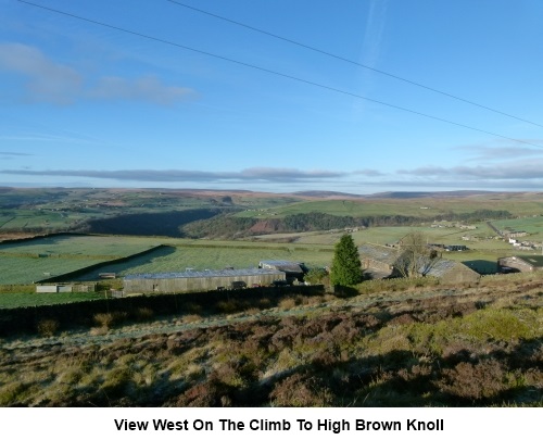View weat on the climb to High Brown Knoll
