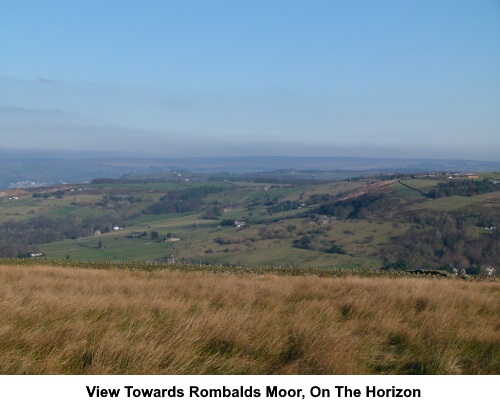 Looking torards Rombalds Moor on the Horizon.
