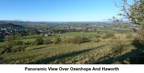 Panoramic view over Oxenhope and Haworth