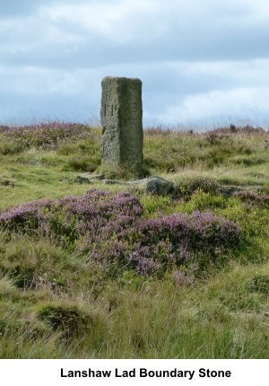 Lanshaw Lad boundary stone