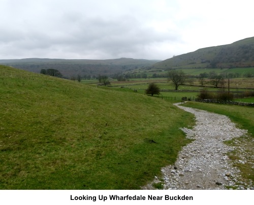 Looking up Wharfedale near Buckden