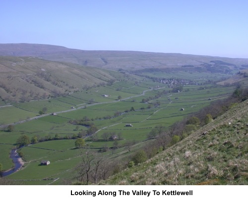Looking along Wharfedale towards Kettlewell