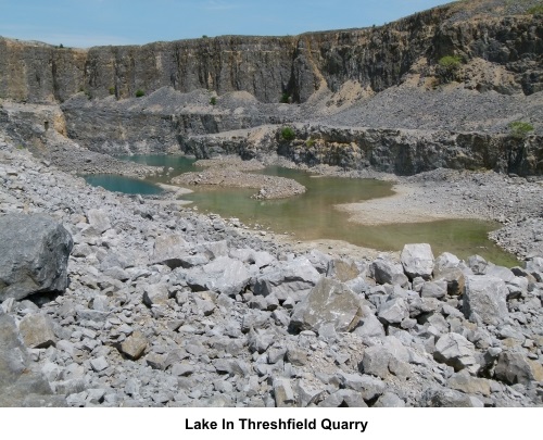 Lake in Threshfield Quarry
