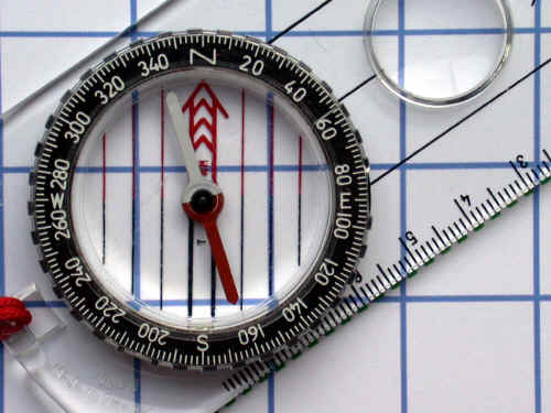 Setting a compass