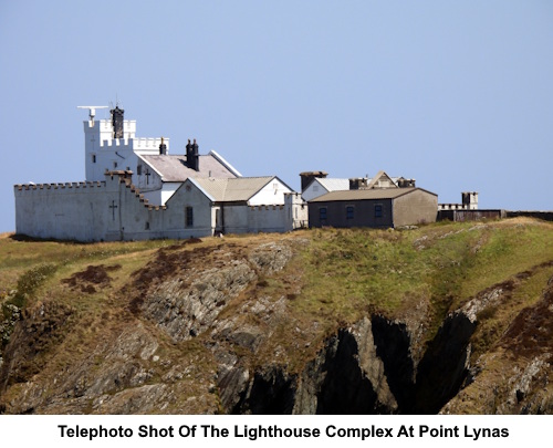 Telephoto shot of Point Lynas lighthouse.