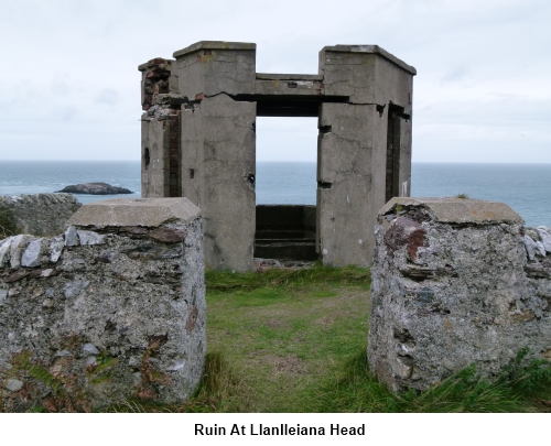 Ruin at Llanlleiana Head