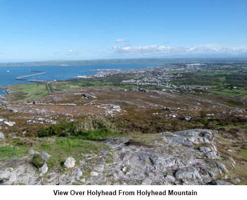 View over Holyhead from Holyhead Mountain