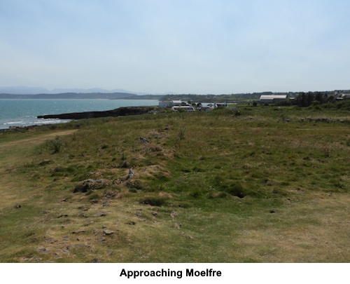 Approaching Moelfre.