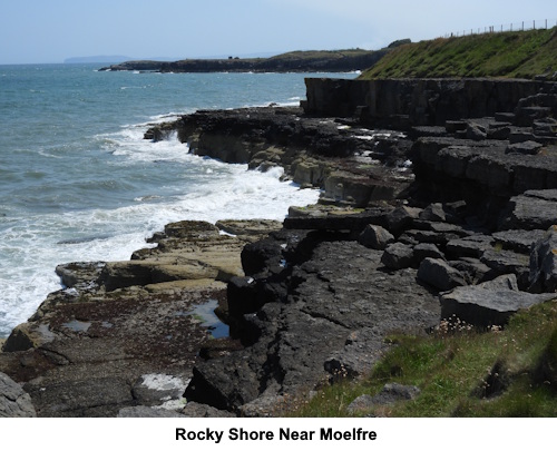 Rocky shore near Moelfre.