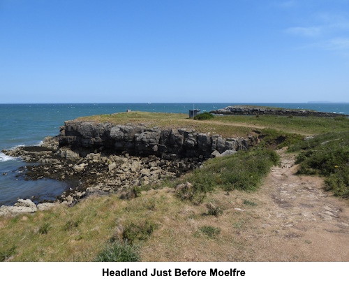 Headland just before Moelfre.