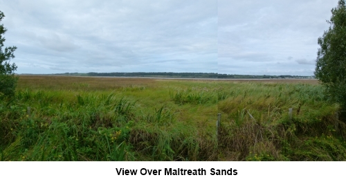 View over Maltreath Sands