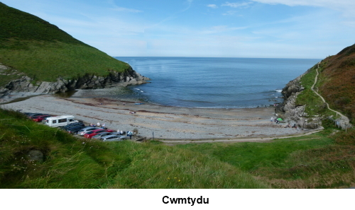 The bay at Cwmtydu
