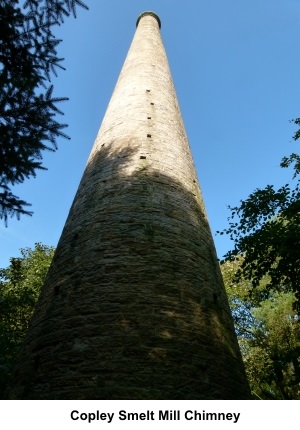Smelt mill chimney at Copley