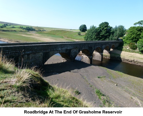 Roadbridge at the end of Grassholme Reservoir.