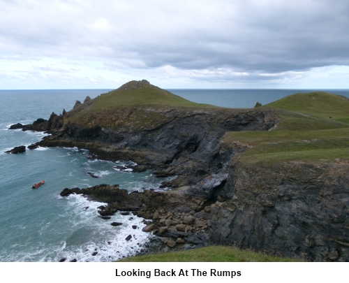 Looking back towards the Rumps