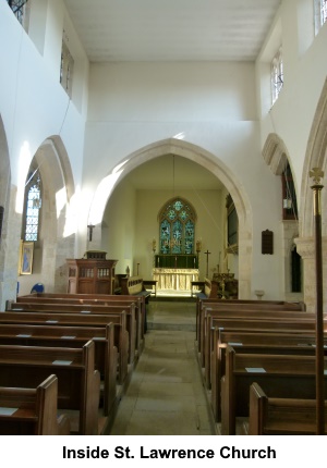 Inside St. Lawrence Church.