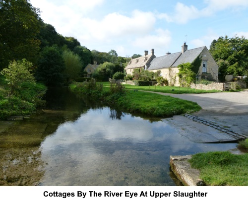 Cottages by the River Eye at Upper Slaughter