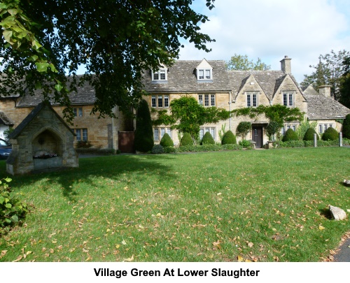 Village green at Lower Slaughter.