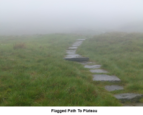 Flagged path to the plateau on Cross Fell