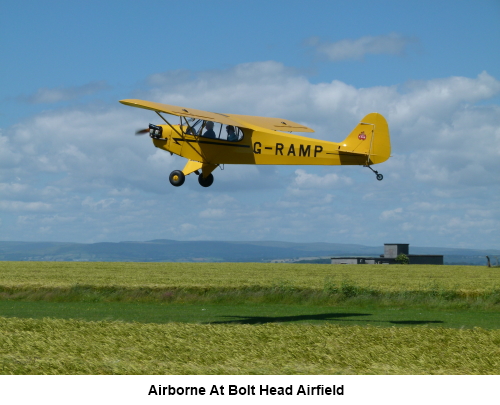 Airborne at Bolt Head Airfield