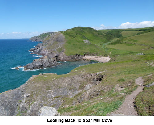 Looking back to Soar Mill Cove