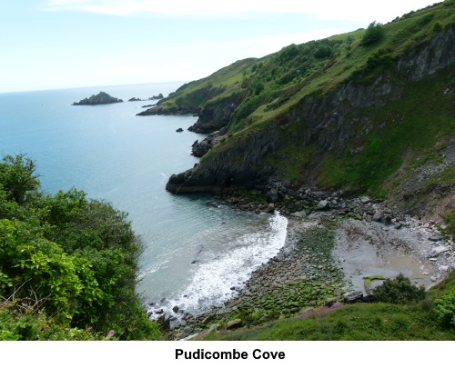 pudicombe Cove.