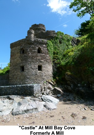 A castle like building at Mill Bay, formerley a mill.