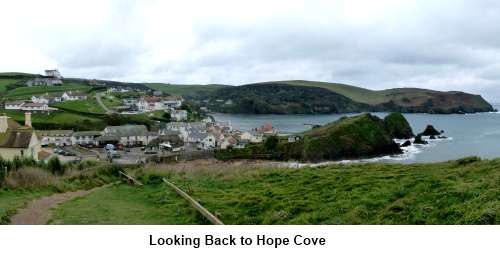Looking back to Hope Cove