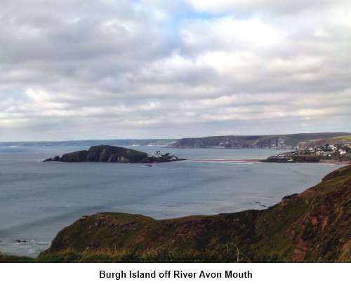 Burgh Island off River Avon Mouth