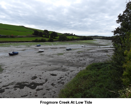 Frogmore Creek at low tide.