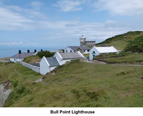 Bull Point lighthouse.