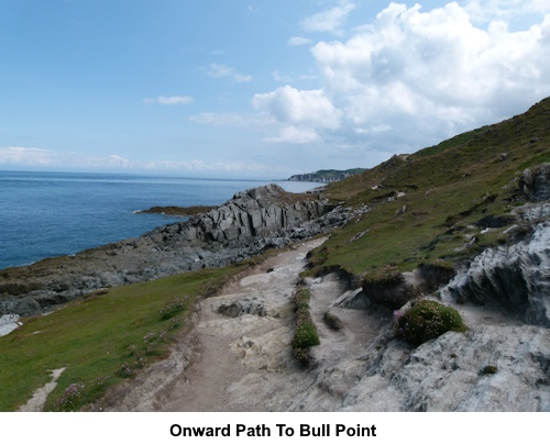 Onward path to Bull Point.