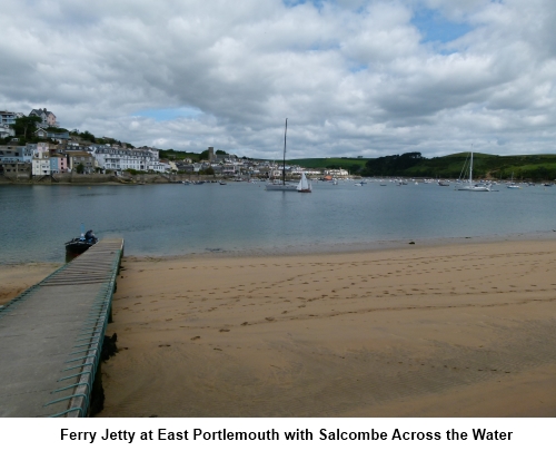 Ferry jetty at East Portlemouth
