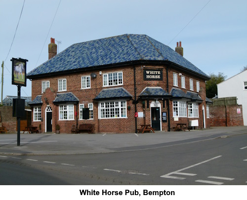 The White Horse pub in Bempton.