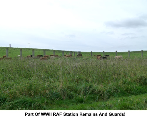 Part of the remains of the RAF station.