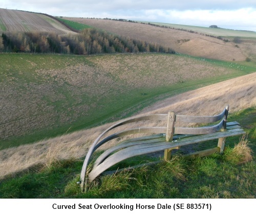 Curved seat at Horse dale