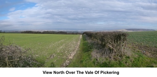 View north over the Vale of Pickering