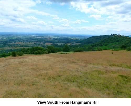 The view south from Hangman Hill.
