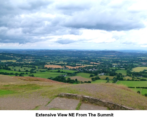 Extensive views from the summit.
