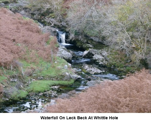 Waterfall on Leck Beck at Whittle Hole