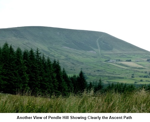 Pendle Hill and asecent path