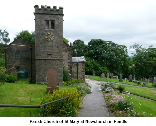 St Mary Church Newchurch in Pendle