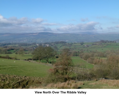 View north over the Ribble Valley