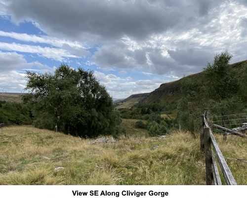 Looking along Cliviger Gorge.